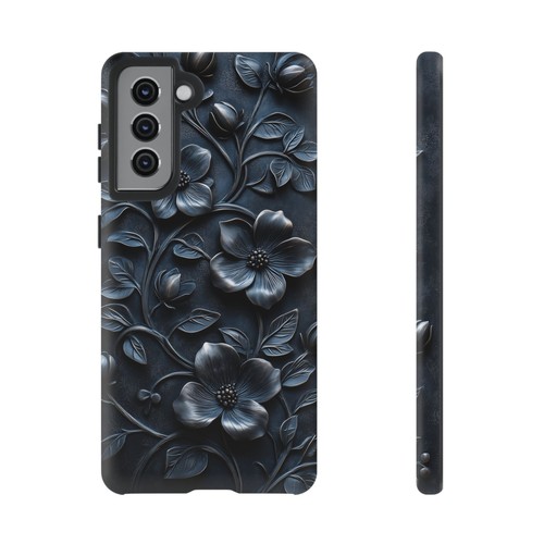 Black Floral Embossed Vines - Phone Case for iPhone, Galaxy, Pixel - 第 264/281 張圖片