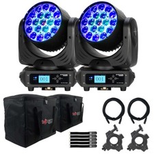 Eliminator Lighting STRYKER WASH LED DMX Moving Head Light Fixtures 2 Pack