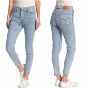 Levis Jeans Sz 12 Womens Blue Stretch Ladies Denim High Rise Wedgie Skinny