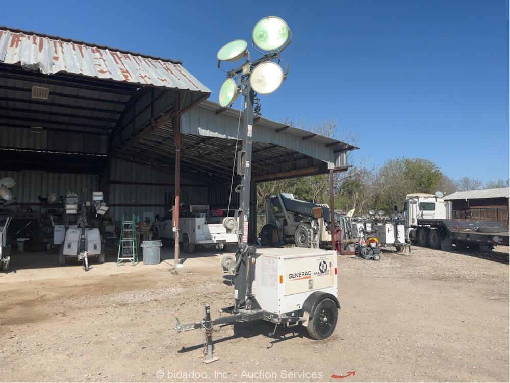 2017 Generac Magnum MLT3060K Towable Light Tower Generator Kubota Diesel bidadoo