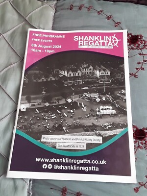 SHANKLIN REGATTA 2024 ISLE OF WIGHT PROGRAMME. ROYAL SPA HOTEL ON COVER