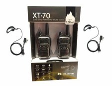 NEUES WALKIE TALKIE MIDLAND XT70 + LADEGERÄT + KOPFHÖRER NEUES MODELL