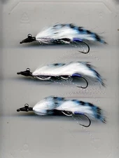 Trout Flies: Snake Fly: Mini Blue Jay Marauder x 3 - UK Tied - size 8 (code 687)