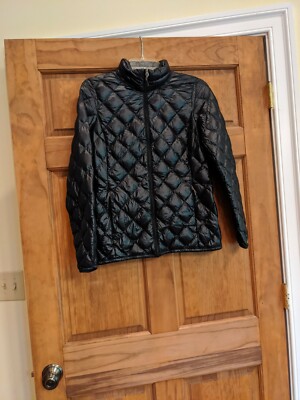 quilted feather coat