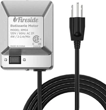 TURBRO Universal Stainless Steel Grill Rotisserie Motor, CSA Certified