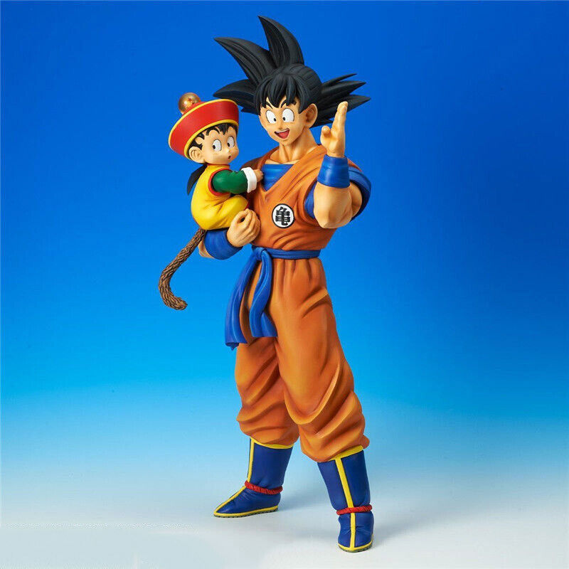 30cm Anime Goku Dragon Ball Figures GK Son Goku Son Gohan Father Holding  His Son Action Figures PVC Collection Model Statue Toys