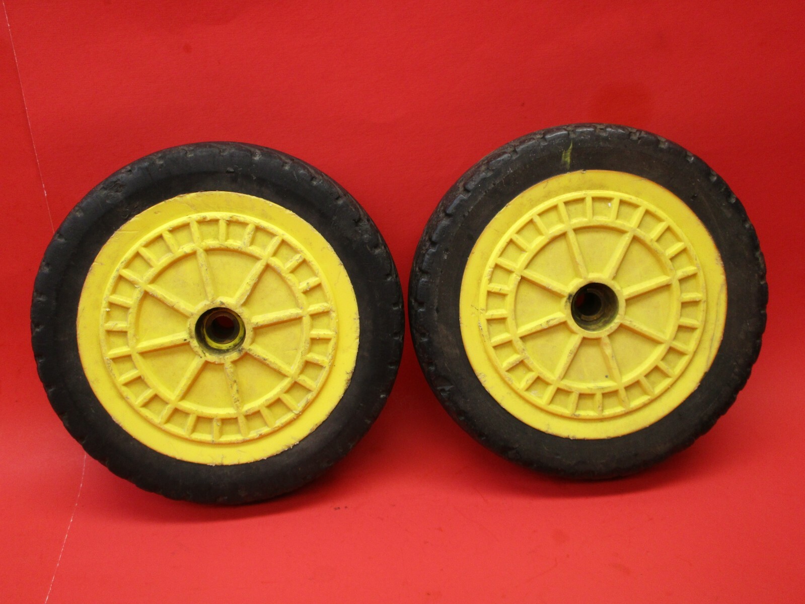 john deere 14SB 14SE green deck front wheels AM104433 eBay