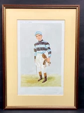 Jockey Vanity Fair Print Bernard Dillon original by SPY mount and framed 1906