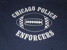 MAILLOT DE FOOTBALL POLICE CHICAGO EXÉCUTION VINTAGE HOMME GRAND BLEU VINTAGE