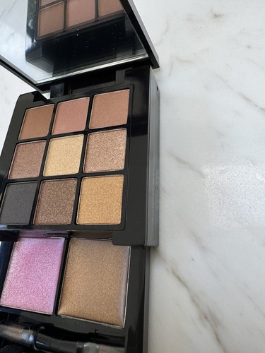 NYX S109B Bronce Smokey Look Kit 9 sombras de ojos y 2 colores de labios nuevo tamaño de viaje - Imagen 5 de 8
