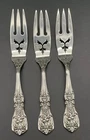 3 Pc Reed & Barton Francis 1st Sterling Silver Lemon Forks No Monograms