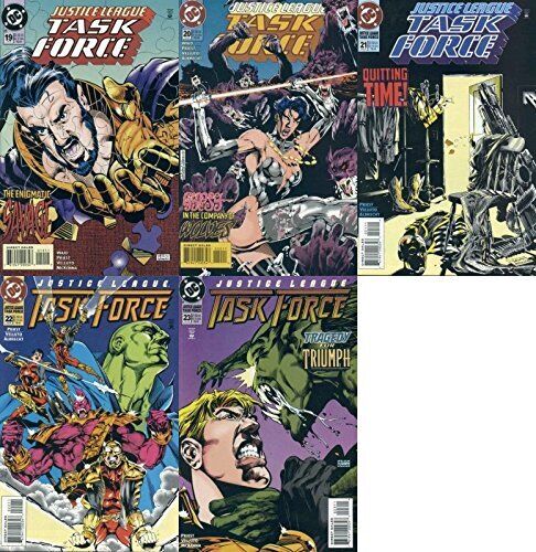 Justice League Task Force #19-23 (1993-1996) DC Comics - 5 Comics