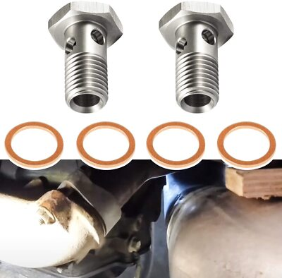 #ad Fuel Banjo Bolt amp; Washer Kit For Ford 6.0L amp; 6.4L Powerstroke F250 350 450 550 $22.11