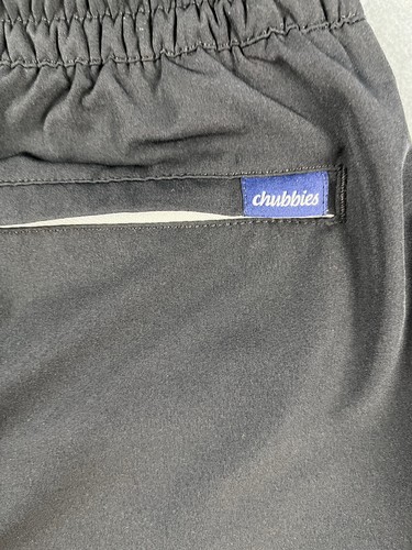 Chubbies Swim Trunks Men's M Black 7" Inseam Pockets Mesh Lined Summer Beach Fun - Picture 5 of 11