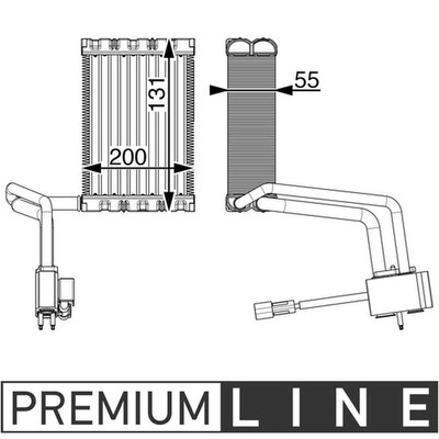 Verdampfer Klimaanlage mit Expansionsventil MAHLE für BMW 7 (G11/ G12)