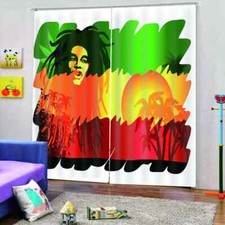 Hot and harsh living environment Printing 3D Blockout Curtains Fabric Window
