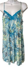 Secret Treasures Night Gown Women's Sz M Floral Spaghetti Strap