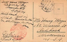 APO 734 US Military Army Sergeant Meyer WWI Doughboys Germany Vtg Postcard A37