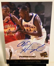 Al Harrington 1998 Press Pass Gold Rookie Auto RC, Pacers+Warriors+Knicks 🏀🔥✍️