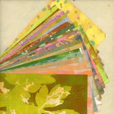 Printed Collage Papers, Printed Painted Papers, Mixed Media, Ephemera 20 Designs