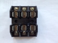 Buss Fuse Holder, 3 Poles, 30 A, 250 V ac, Lot of 1