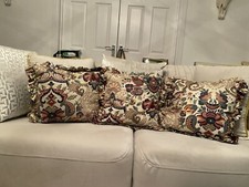 John Lewis Vintage cushion Multicoloured, Beautiful Design, X3  Feather In