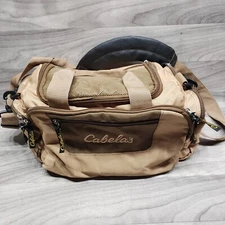 Cabela's Catch All Gear Bag Weather Resistant Tan Polyester Fishing Tackle