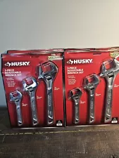 HUSKY Adjustable Wrench Set (3-Piece)