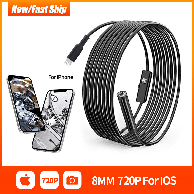 Endoscopio WiFi 8 LED Da 8mm Per Smartphone