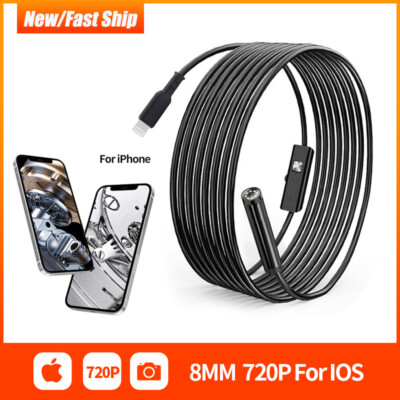 Waterproof Endoscope Snake Cam Inspection Camera iOS iPhone 14/13/12/11 Pro Max