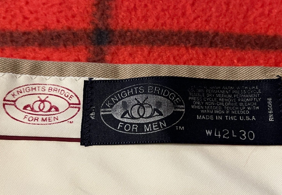 Knights Bridge Made in USA Men's Waist Sz 41 X 29.5 Quality Khakis