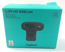 Logitech Webcam C270 HD Video Calls High Definition 720p Built-In Mic BRAND NEW