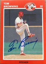 Tom Browning Autographed 1989 Kahn's Cincinnati Reds #NNO