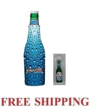 ST.PAULI GIRL GERMAN BEER BOTTLE SUIT COOLER COOLIE KOOZIE & BOTTLE OPENER SET