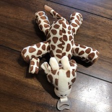 AVENT Pacifier Holder Giraffe Stuffed Animal Clip Lovey Snuggle 8 New No Tag