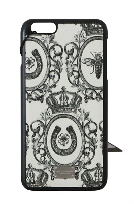 DOLCE & GABBANA Handyhülle Weiß Leder SIZILIANISCH WESTERN iPhone6 Plus UVP 2...