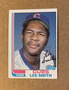1982 Lee Smith # 452 Rookie RC Chicago Cubs Topps Baseball Card HOF