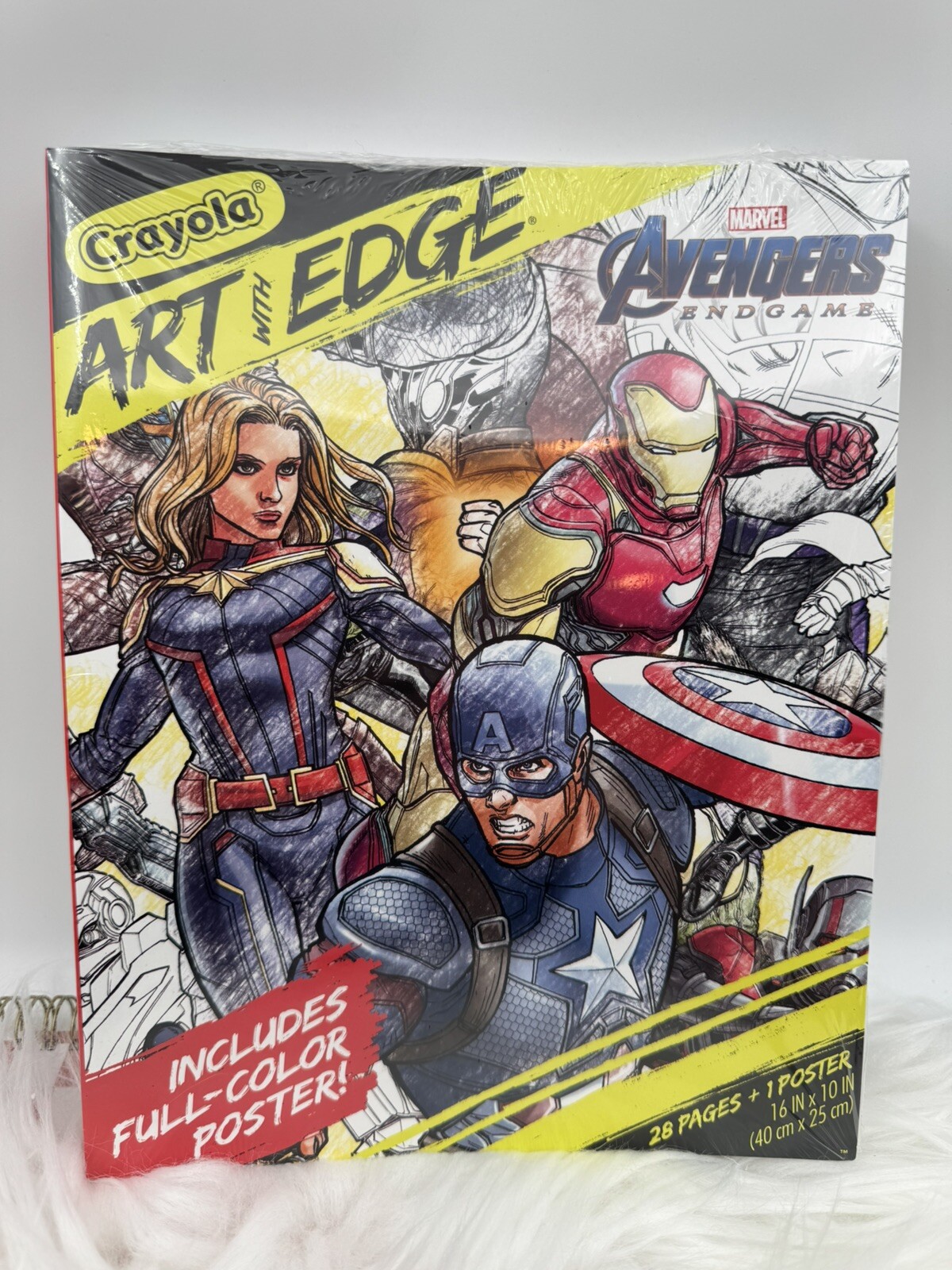 Crayola Art with Edge Marvel Avengers Endgame Coloring Book with Poster for Adults and Kids  