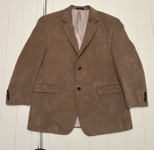 Calvin Klein Men's Macys Tan Corduroy Blazer Size 44L Fall / Winter
