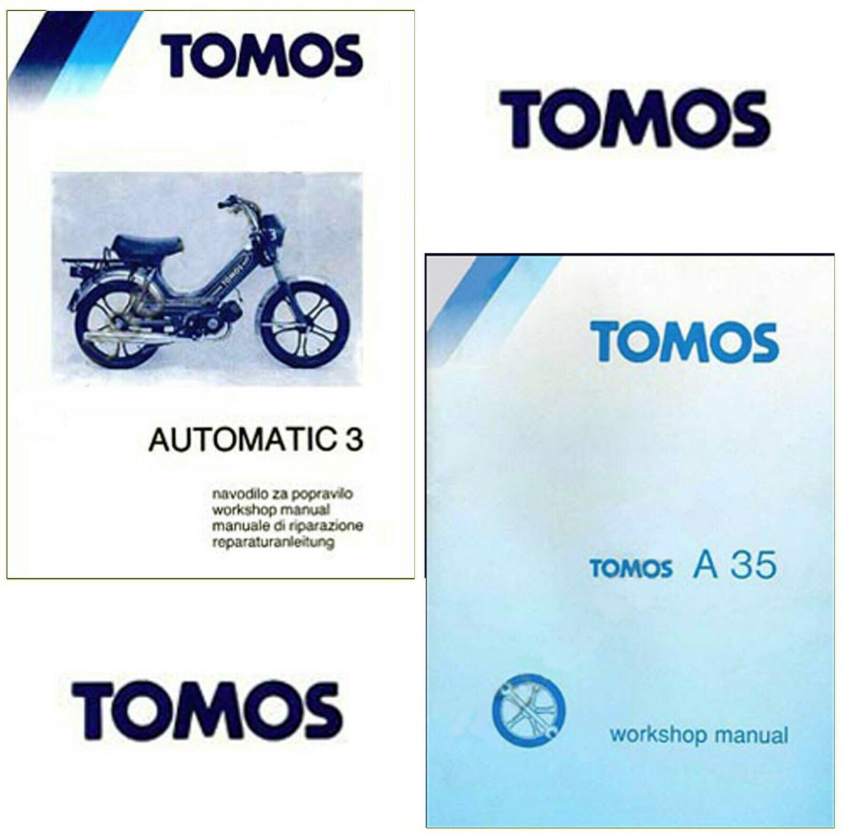 TOMOS Moped A35, A3, Targa SERVICE MANUAL Maintenance Parts