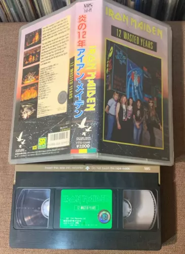 IRON MAIDEN 12 Wasted Years JAPAN VHS VIDEO TAPE TT70-1239HI w/ PS 1987 issue