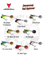 Jackall Deracoup Tail Spinner - Choose Size and Color