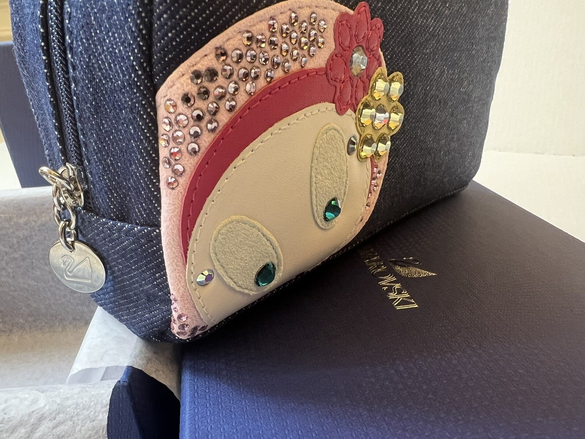 スワロフスキー Swarovski 『Erika Swing Sing Shine Cosmetic ポーチ』 1133811 Swarovski Erika Swing Sing Shine Cosmetic Pouch Rare New Authentic