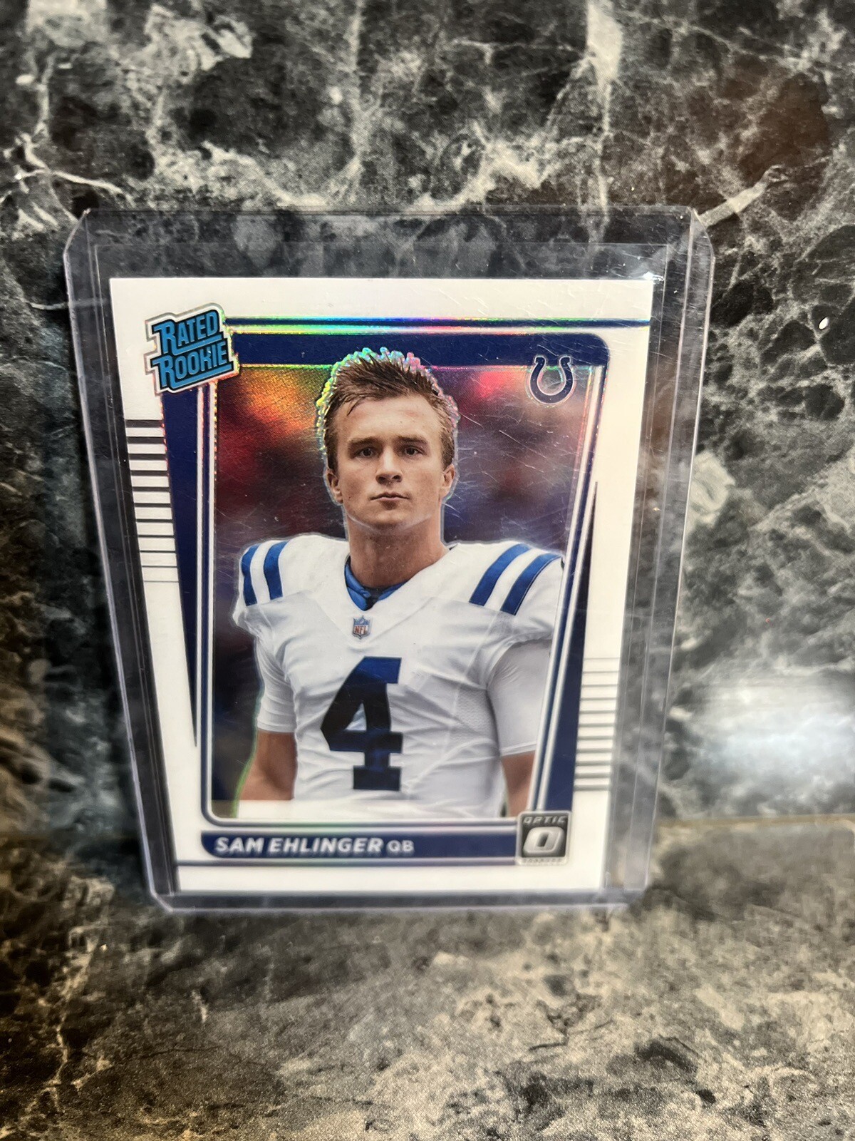 2021 Panini Donruss Optic - Rated Rookie Holo Prizm Variation #246 Sam Ehlinger