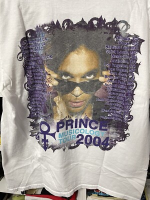 Prince Size L Anvil Vintage 2004 Tour T Shirt Musicology Y2K Men