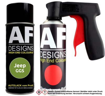 Spraydosen Griff Set für Jeep GGS Snakeskin Green Perl Basislack Klarlack Handgr