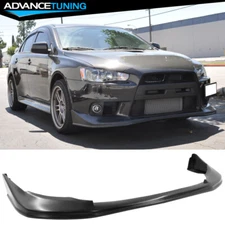 Fits 08-15 Mitsubishi Lancer Evolution PU Front Bumper Lip Splitter Unpainted