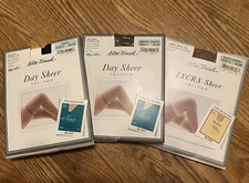 Vintage Sears Roebuck Nice Touch  Day Sheer Thi Top Nylon Stockings Hose 5 Pair