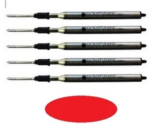 5 - Ballpoint Refills by Monteverde for LAMY Pens - LM16 - Red Medium
