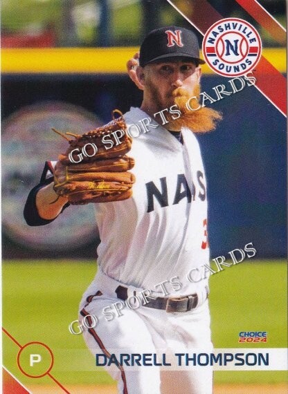 2024 Nashville Sounds Darrell Thompson RC Rookie Card Brewers Minor League